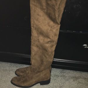 Forever 21 suede thigh high boots